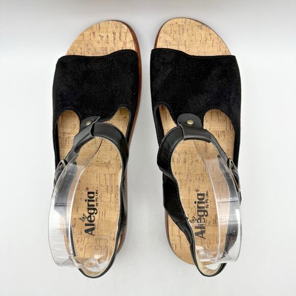 Algeria Womens Betsie Stretch Sandals EU 42 US 11.5-12 Black Leather NWOB - Picture 11 of 13